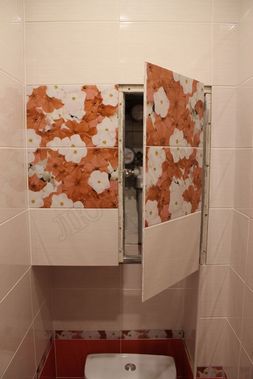 Люк под плитку Нажимной Секрет-Лайт 2 створки 1050*650 Люк под плитку Нажимной Секрет-Лайт 2 створки 1050*650