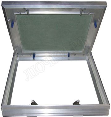 Люк под покраску Хаммер Гиппократ для установки в потолок 660*630, съемный, с тросиками Люк под покраску Хаммер Гиппократ для установки в потолок 660*630, съемный, с тросиками