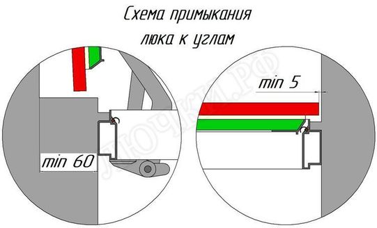 Люк под плитку Нажимной Хаммер Слава 2 створки 750*400 Люк под плитку Нажимной Хаммер Слава 2 створки 750*400