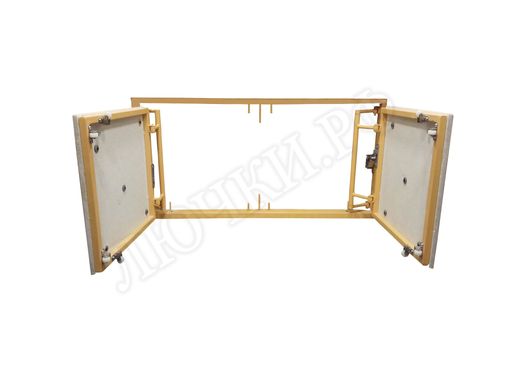 Люк под плитку нажимной Апельсин 2 створки 750*400 Люк под плитку нажимной Апельсин 2 створки 750*400