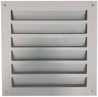 Жалюзийная решетка КДУ накладная 200*100, крепеж через наличник Жалюзийная решетка КДУ накладная 200*100, крепеж через наличник