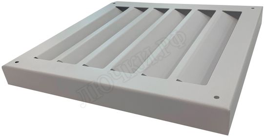 Жалюзийная решетка КДУ накладная 200*100, крепеж через наличник Жалюзийная решетка КДУ накладная 200*100, крепеж через наличник