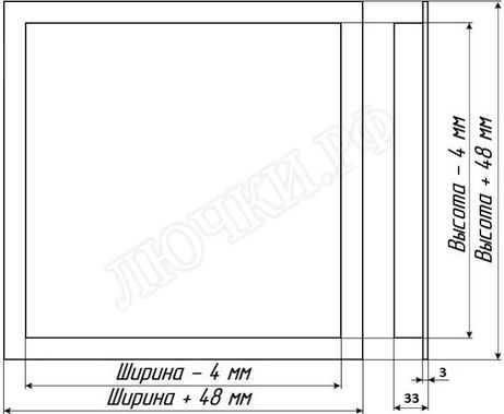 Люк сантехнический нажимной Бабушкина радость :-) 400*800 Люк сантехнический нажимной Бабушкина радость :-) 400*800