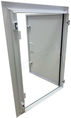 Сантехнический люк Элит усиленный 1 мм с магнитом, 2 створки Сантехнический люк Элит усиленный 1 мм с магнитом, 2 створки