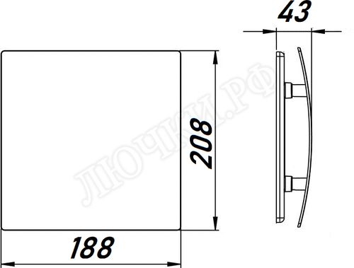 Вытяжной вентилятор Awenta System+, Silent, 125, KWS125, PES125, Серебро, пластик Вытяжной вентилятор Awenta System+, Silent, 125, KWS125, PES125, Серебро, пластик