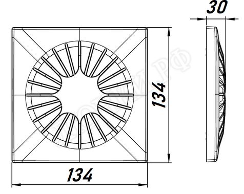 Панель для вентиляторов Awenta System+, Omega, POSA100, Серебро (сатин), пластик Панель для вентиляторов Awenta System+, Omega, POSA100, Серебро (сатин), пластик