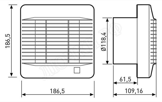 Вытяжной вентилятор EDM 200 C Вытяжной вентилятор EDM 200 C